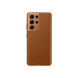 Samsung Galaxy S21 Ultra 5G Leather Case - Brown