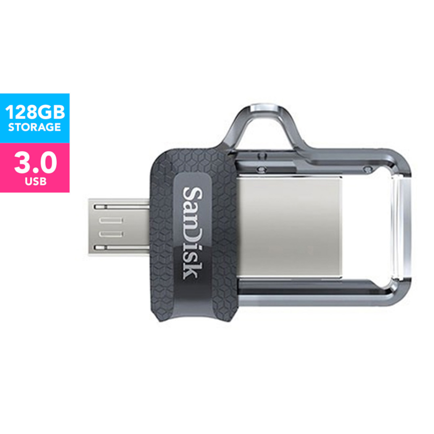 SanDisk OTG Ultra 128GB Dual USB Drive 3.0 For Andoid Phones