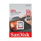 SanDisk Ultra 64GB SDHC Class 10 Card (80MB/s)