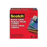 Scotch Clear Book Tape - 101mm x 13.7m