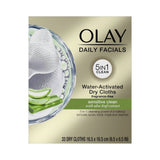 Olay Daily Facial Sensitive Cleansing Water Activated Dry Cloths - 33 Pack