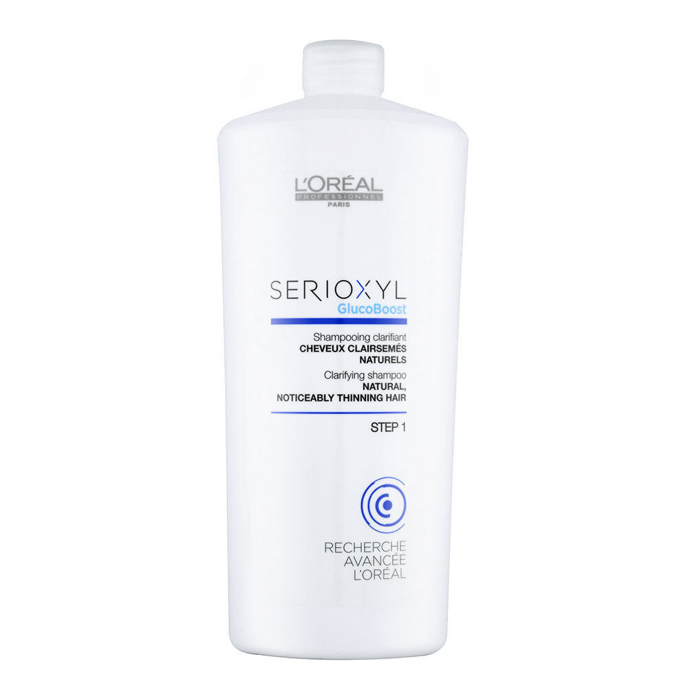 L'Oreal Serioxyl Glucoboost Clarifying Shampoo Natural Thinning Hair Step 1 1000ml