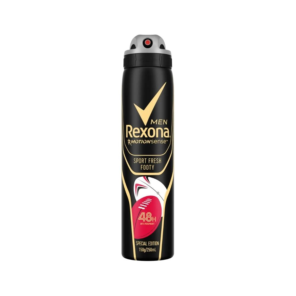 2 Pack x Rexona Men Sport Fresh Footy Antiperspirant Deodorant - 150g/250ml