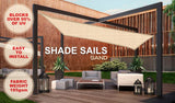 Wallaroo Square Shade Sail - 9m x 9m - Sand