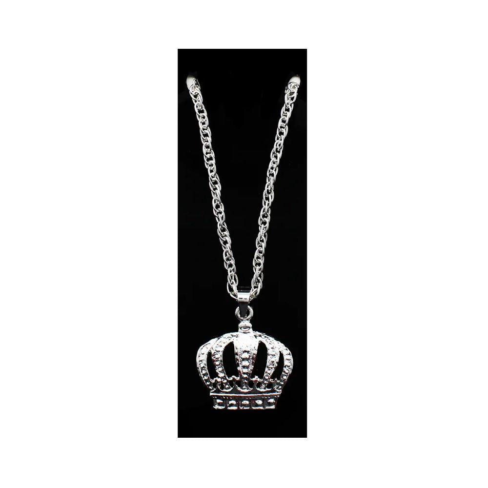 Silver Crown Necklace