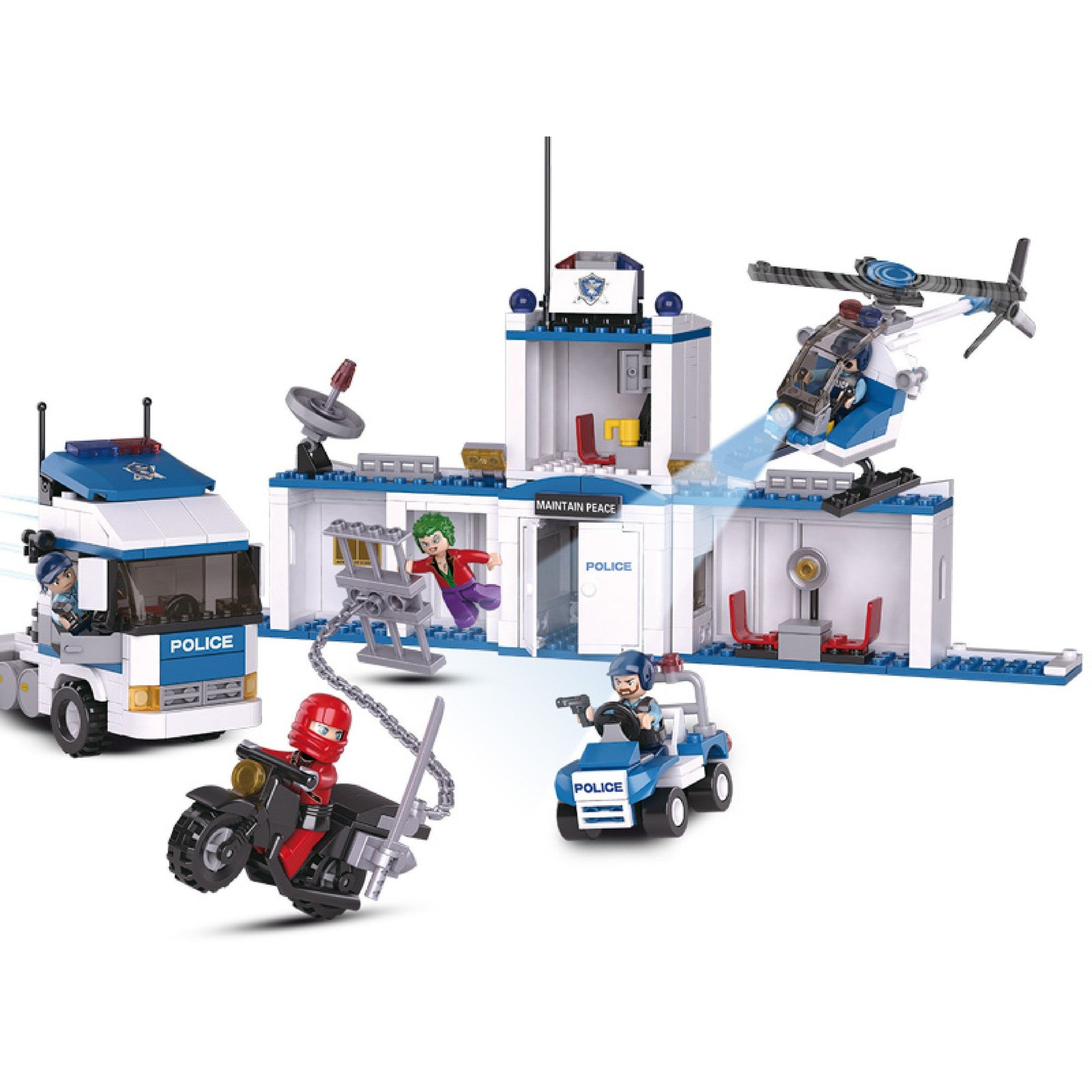 Sluban Building Block POLICE Truck Transformer