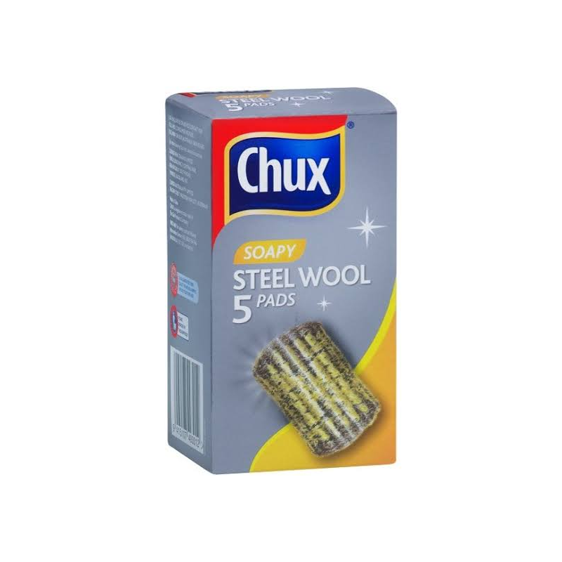 2 x Chux Soapy Steel Wool 5 Pack