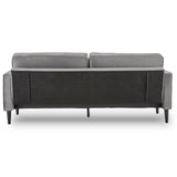Sarantino Faux Velvet Sofa Bed Couch Furniture Lounge Suite Seat Grey