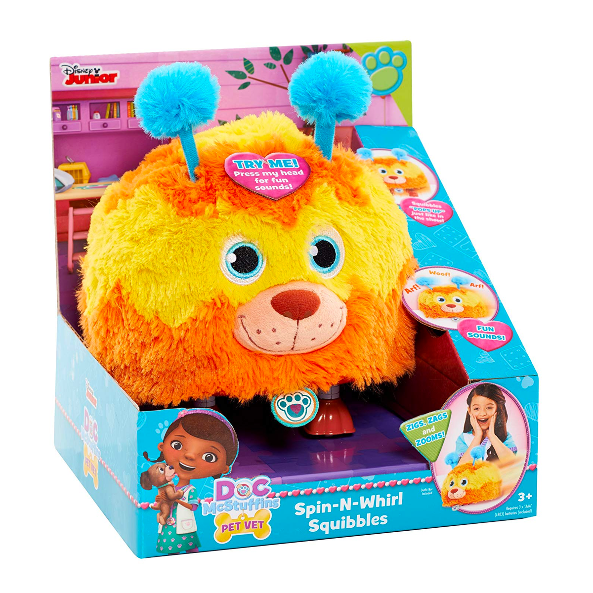 Disney Doc Spin-N-Whirl Squibbles Plush