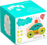 Lucy & Leo Squeaker Car Wooden Toy Set
