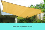 Wallaroo Rectangular Shade Sail 3 x 2.5m - Sand