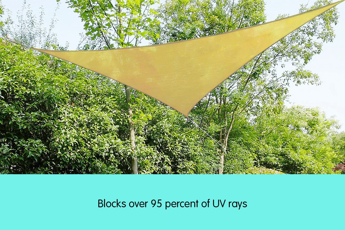 Wallaroo Triangle Shade Sail 7x7x7 - Sand