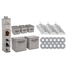 Delta Children 48 Piece Nursery Storage Set Cool Grey