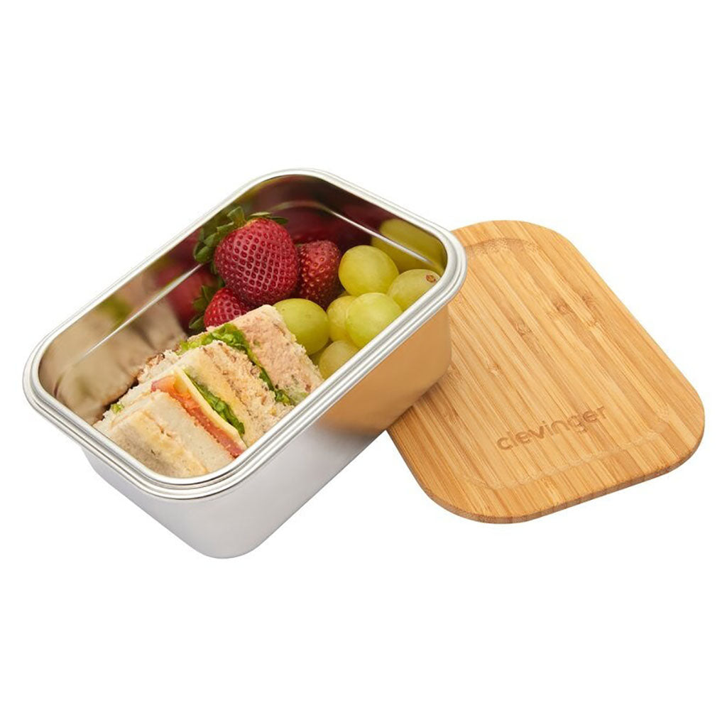 Stainless Steel Bamboo Lunch Box