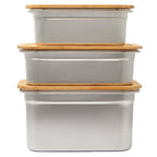 Stainless Steel Bamboo Lunch Box