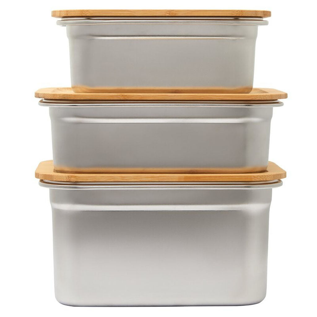 Stainless Steel Bamboo Lunch Box
