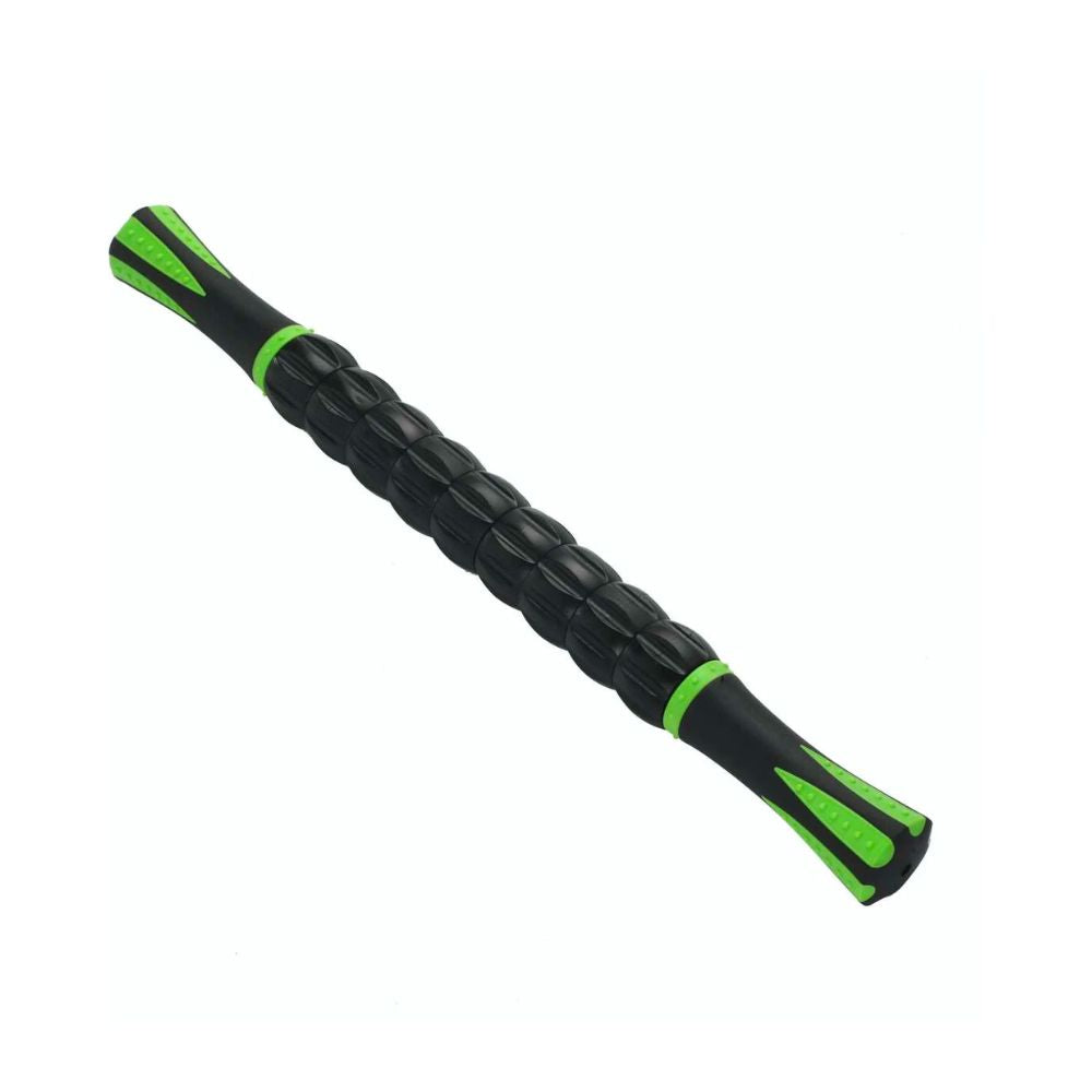 Zen Flex Fitness Muscle Massage Roller Stick - Black and Green 4.5x4.5x45cm