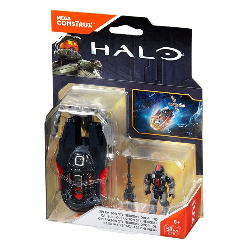 Mega Bloks Halo Mega Construx Operation Stonebreak Drop Pod Set FDY38
