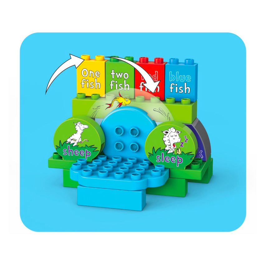 Mega Bloks Dr. Seuss One Fish Two Fish Pond Building Set