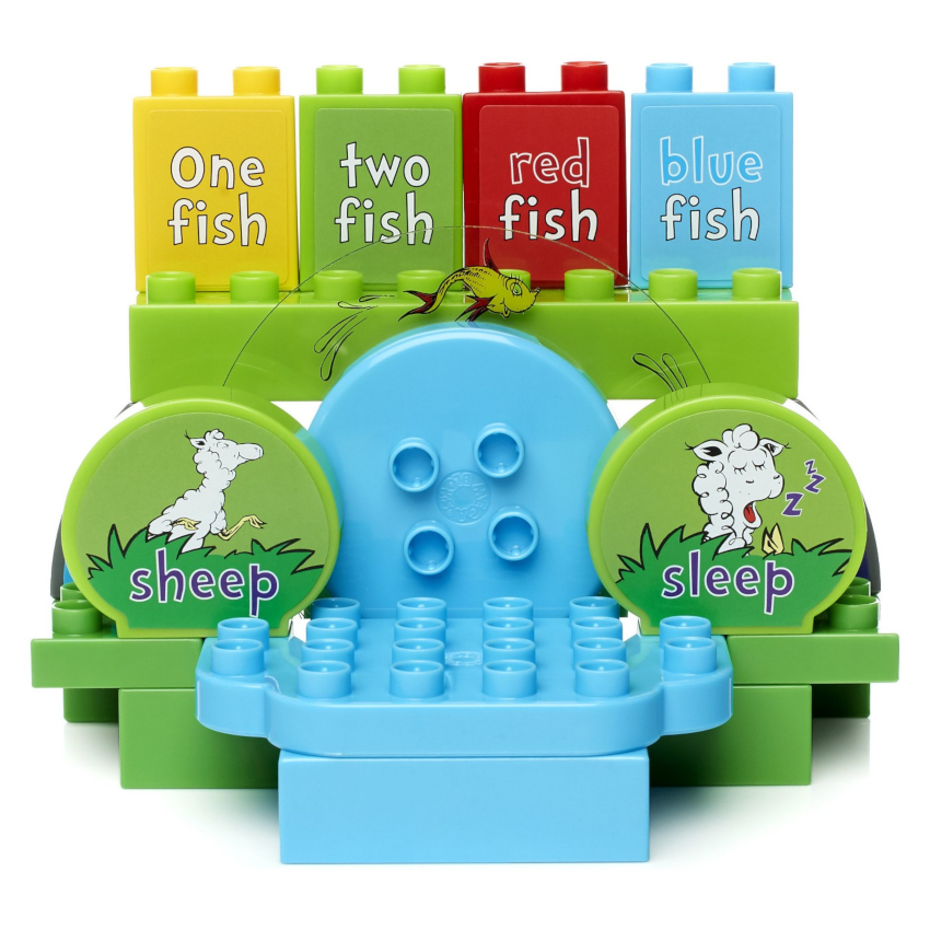 Mega Bloks Dr. Seuss One Fish Two Fish Pond Building Set