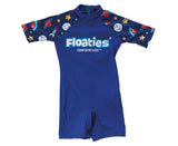 Floaties Boys’ Swimsuit 2-3years - Blue Rocket Ship
