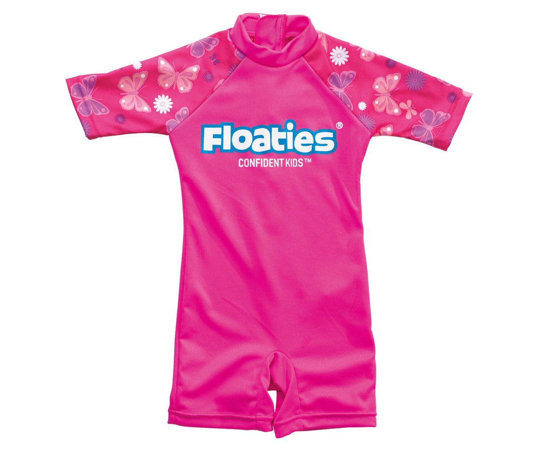 Floaties Swimsuit girls 2-3years - Pink Buttefly
