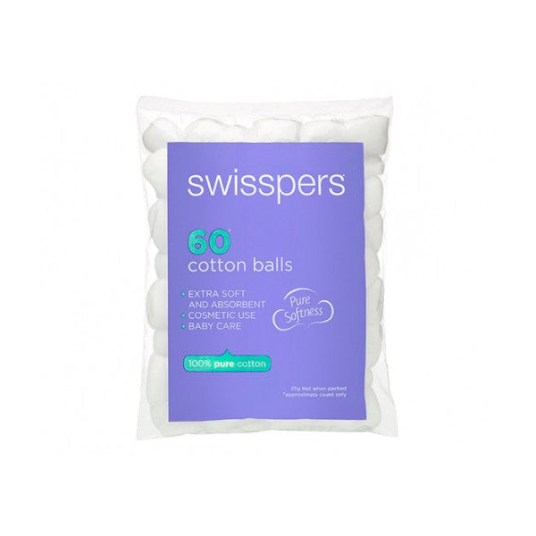 Swisspers Cotton Balls 60pk