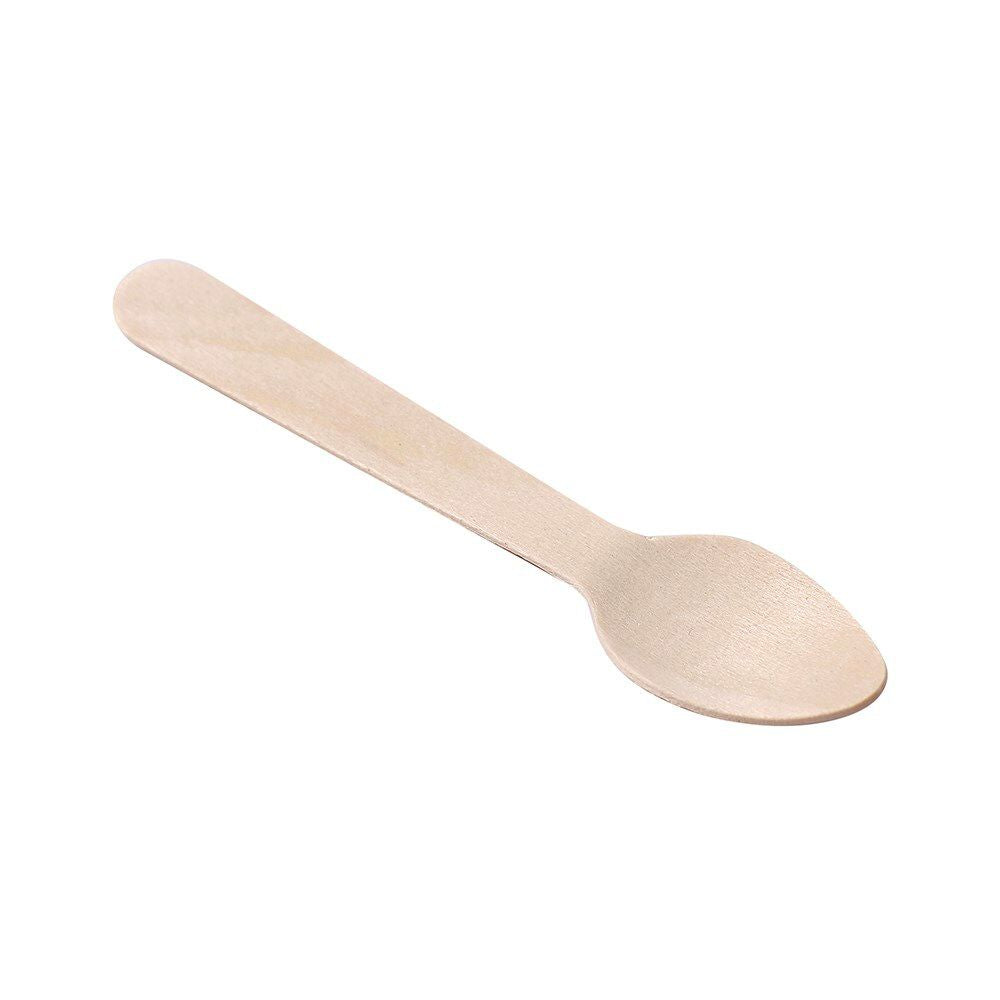 2 Pack x Lemon & Lime Eco 11cm Wooden Tea Spoons 20pc