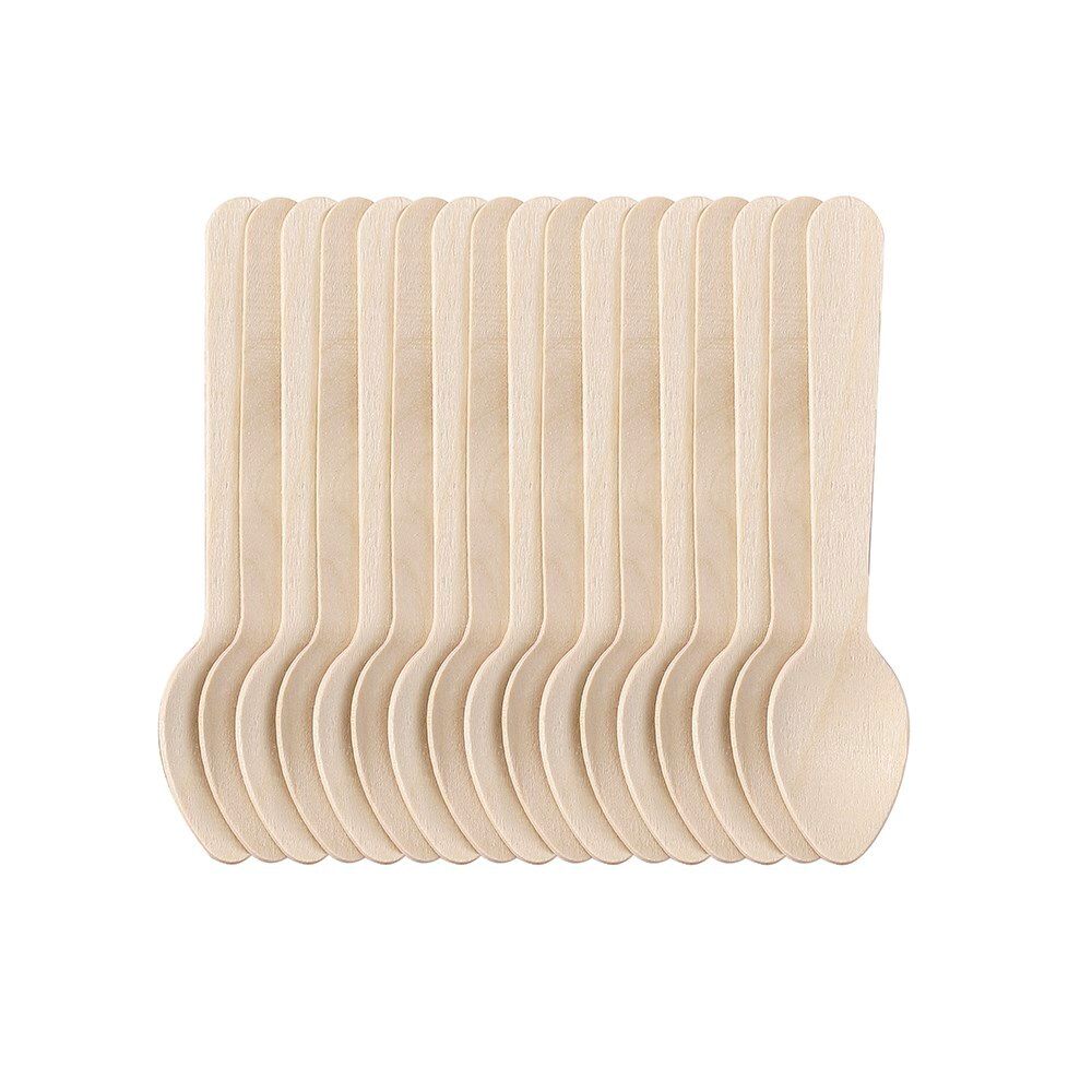2 Pack x Lemon & Lime Eco 11cm Wooden Tea Spoons 20pc