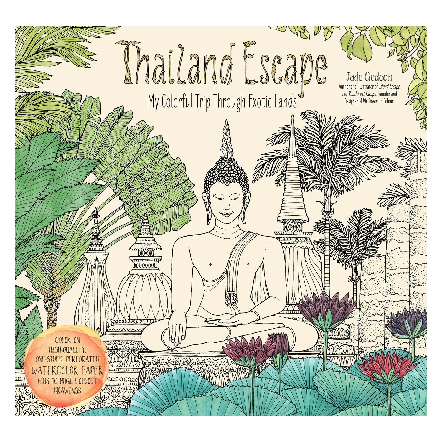 Thailand Escape Colouring Book For Adults