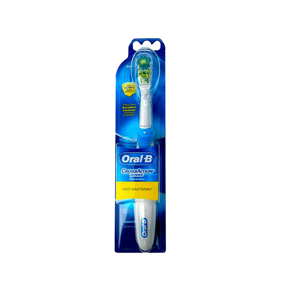 Oral-B Cross action Anti-Bacterial Clean Battery Powered Toothbrush (Medium)