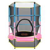 Kahuna Mini 4.5ft Trampoline Blue Pink