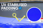 Kahuna Trampoline 8 ft  Roof - Blue