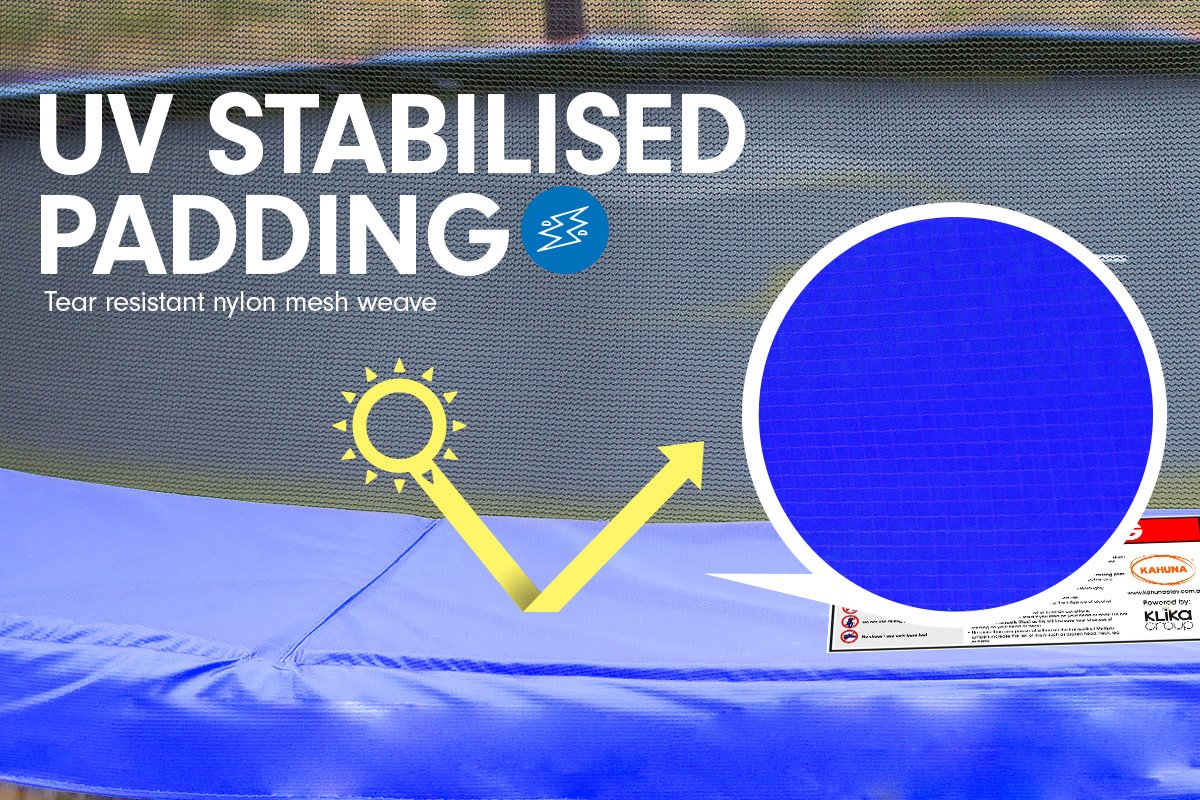 Kahuna Trampoline 10 ft  Roof - Blue