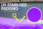 Kahuna Trampoline 10 ft with  Roof - Purple