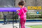 Kahuna Trampoline 10 ft with  Roof - Purple