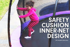 Kahuna Trampoline 8 ft with  Roof- Purple