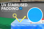Kahuna Trampoline 6ft with  Roof - Rainbow