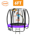 Kahuna Classic 6ft Trampoline with Basketball Set - Purple