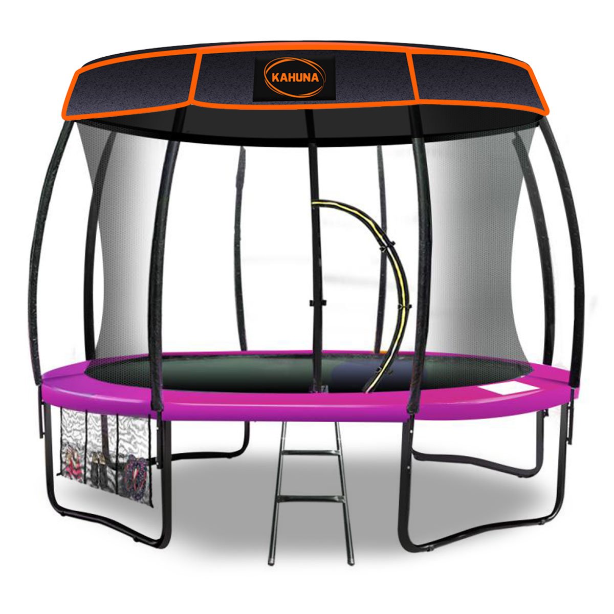 Kahuna Trampoline 14 ft with Roof - Pink