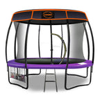 Kahuna Trampoline 10 ft with  Roof - Purple