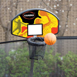 Kahuna Trampoline 10 ft with Basketball set - Rainbow