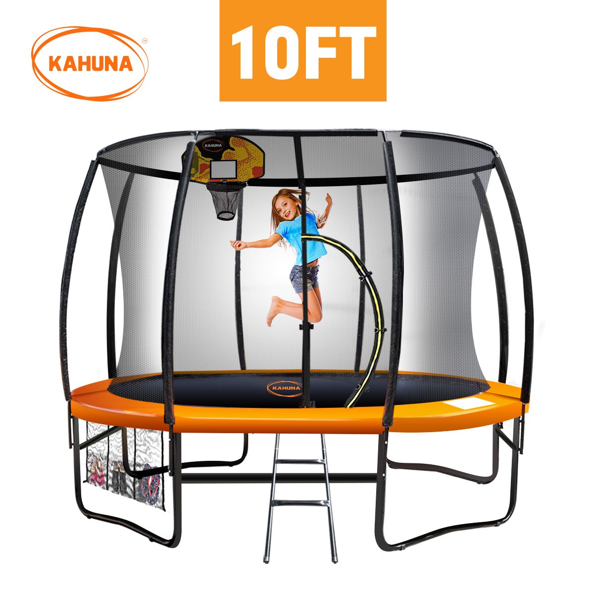 Kahuna Trampoline 10ft with  Basket ball set