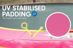 Kahuna Trampoline 14 ft with Roof - Pink