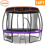 Trampoline 16 ft Kahuna with Roof - Orange Blue