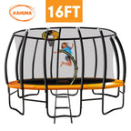 Kahuna Trampoline 16 ft with Basketball set - Orange