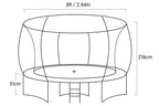 Kahuna Rainbow 8ft Trampoline