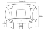 Kahuna Rainbow 10ft Trampoline
