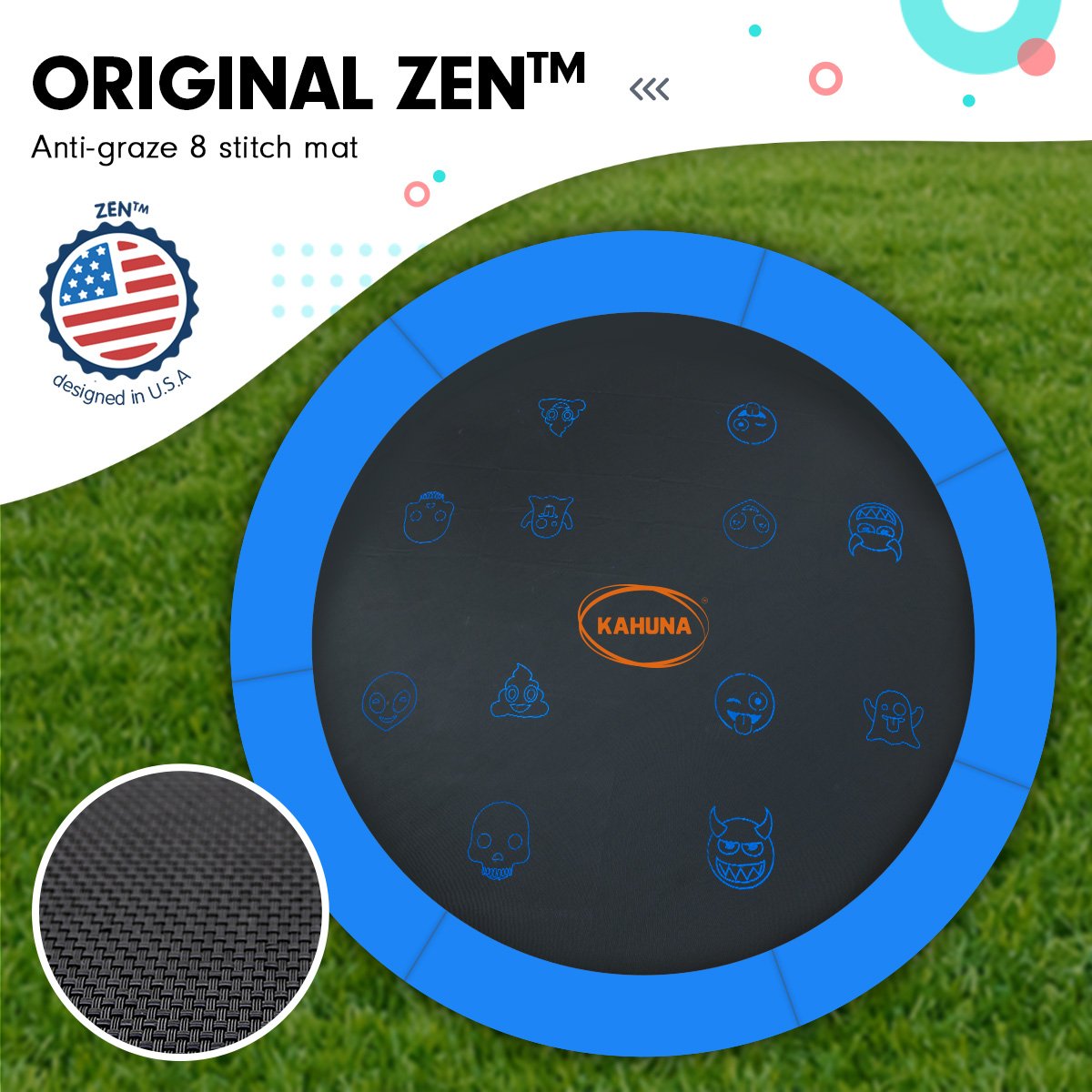 Kahuna Pro 14ft Trampoline with Mat, Reversible Pad, Basketball Set