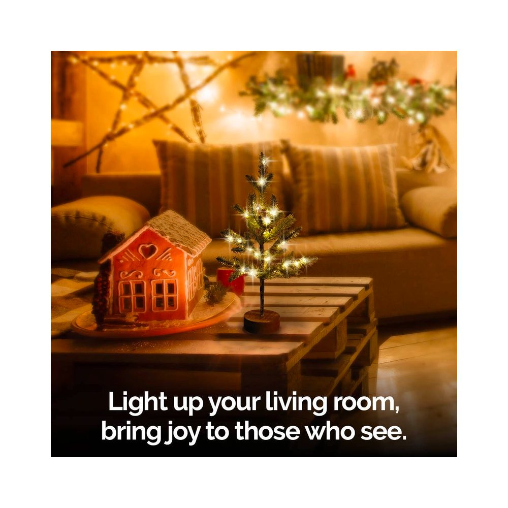 Battery Operated Light Up Christmas Tree - 50cm
